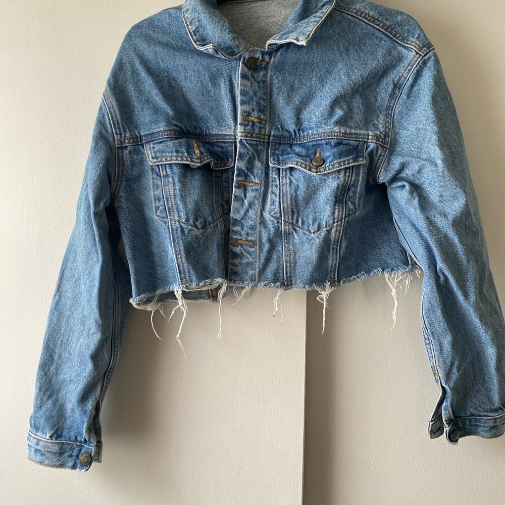 John Galt Denim Cropped Jacket
